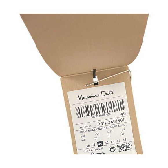 Massimo Dutti Mens Trousers Pants EU 40 US 31 Tapered Fit Black 0011/040 NWT - Picture 4 of 10